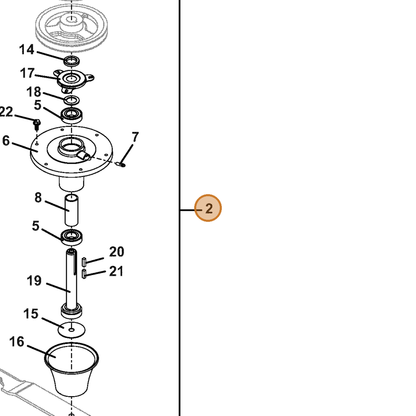 Grasshopper part 623711 — IPL diagram snippet (6x zoom, amber highlight)