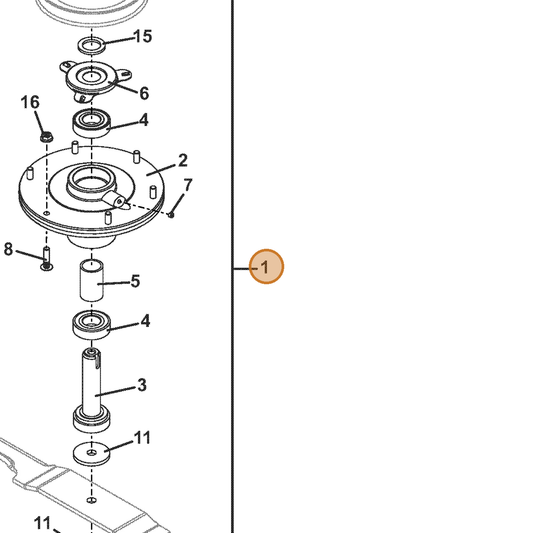 Grasshopper part 623759 — IPL diagram snippet (6x zoom, amber highlight)