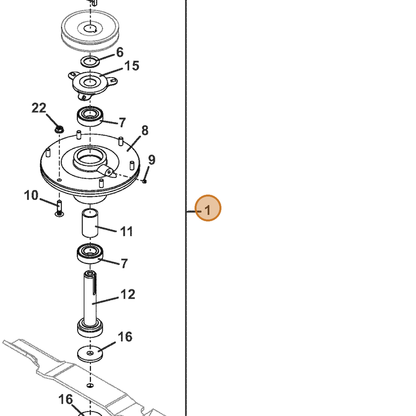 Grasshopper part 623778 — IPL diagram snippet (6x zoom, amber highlight)