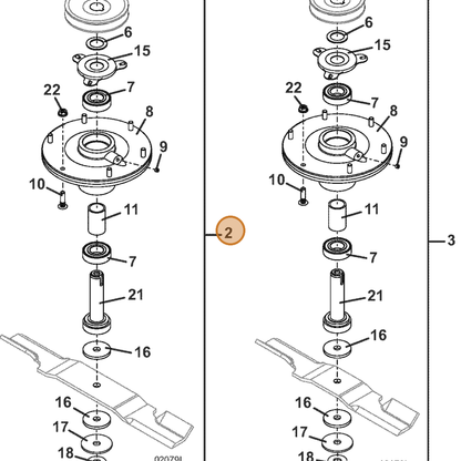 Grasshopper part 623779 — IPL diagram snippet (6x zoom, amber highlight)