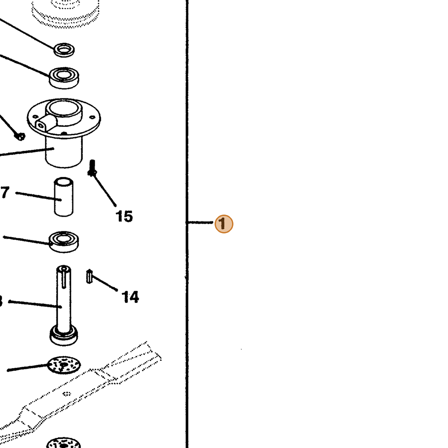 Grasshopper part 623783 — IPL diagram snippet (6x zoom, amber highlight)