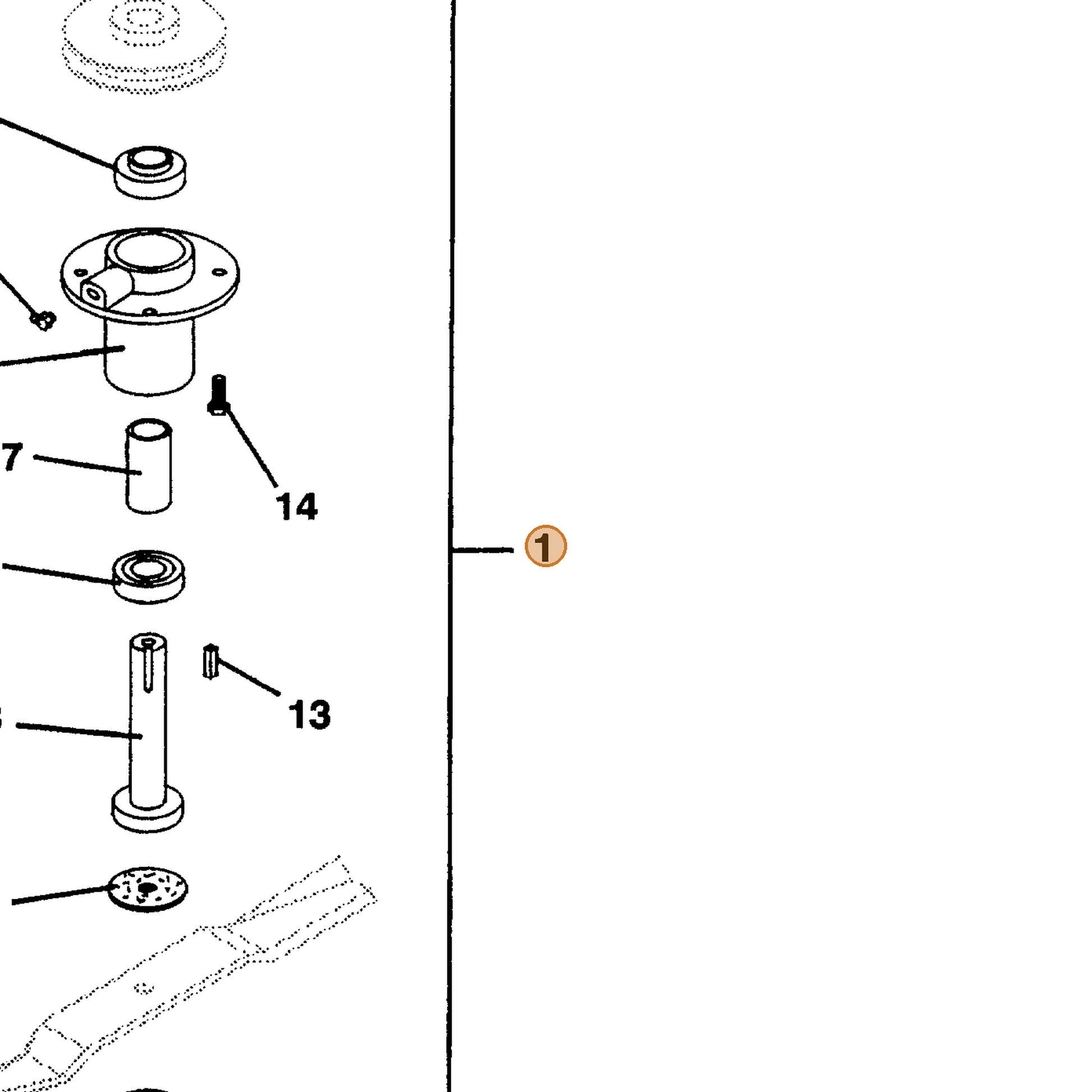 Grasshopper part 623785 — IPL diagram snippet (6x zoom, amber highlight)