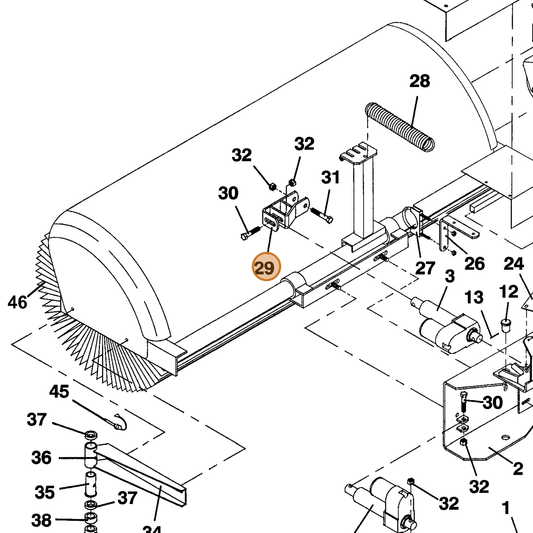 Grasshopper part 643005 — IPL diagram snippet (6x zoom, amber highlight)