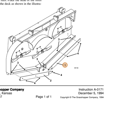 Grasshopper part 643006 — IPL diagram snippet (6x zoom, amber highlight)