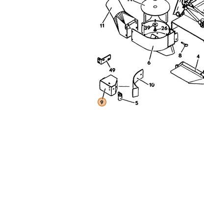 Grasshopper part 643020 — IPL diagram snippet (6x zoom, amber highlight)