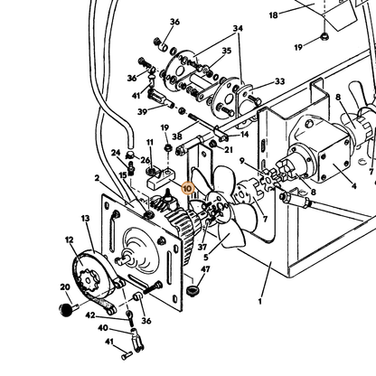Grasshopper part 643051 — IPL diagram snippet (6x zoom, amber highlight)
