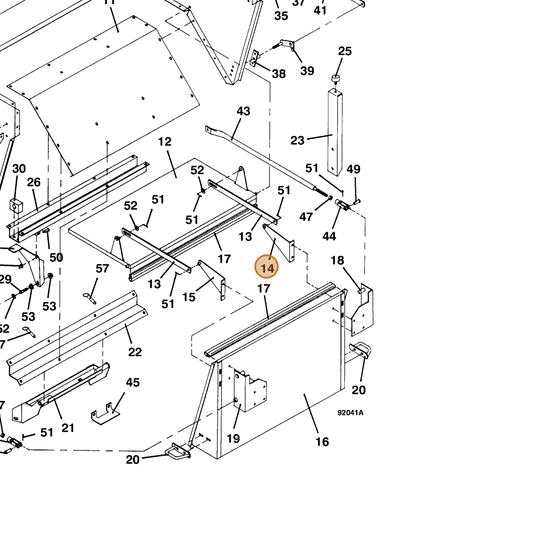Grasshopper part 643067 — IPL diagram snippet (6x zoom, amber highlight)