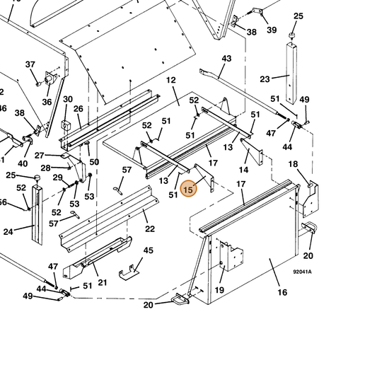 Grasshopper part 643068 — IPL diagram snippet (6x zoom, amber highlight)