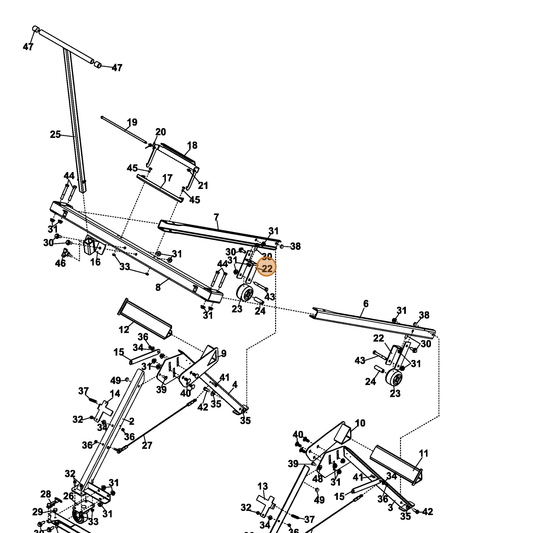 Grasshopper part 643106 — IPL diagram snippet (6x zoom, amber highlight)