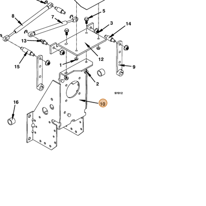 Grasshopper part 643112 — IPL diagram snippet (6x zoom, amber highlight)
