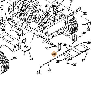 Grasshopper part 643131 — IPL diagram snippet (6x zoom, amber highlight)