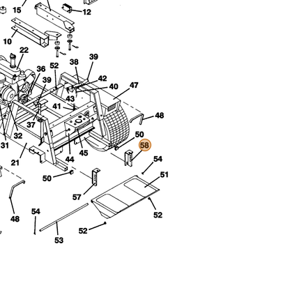 Grasshopper part 643139 — IPL diagram snippet (6x zoom, amber highlight)