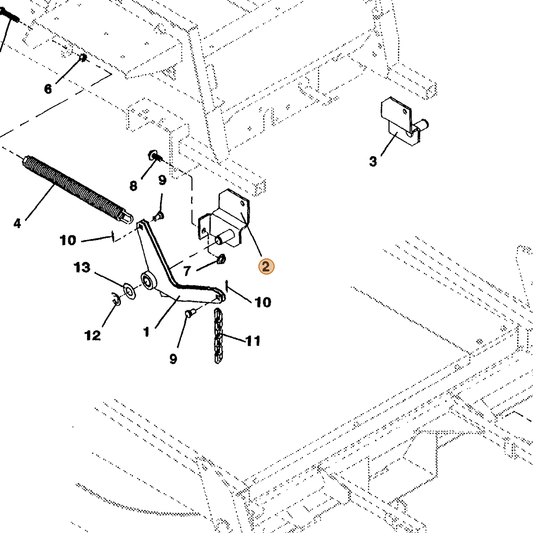 Grasshopper part 643146 — IPL diagram snippet (6x zoom, amber highlight)
