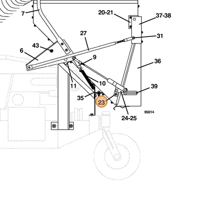 Grasshopper part 643148 — IPL diagram snippet (6x zoom, amber highlight)