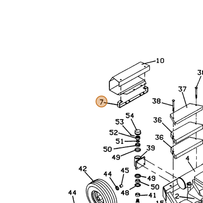 Grasshopper part 643149 — IPL diagram snippet (6x zoom, amber highlight)