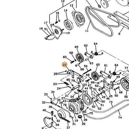 Grasshopper part 643153 — IPL diagram snippet (6x zoom, amber highlight)