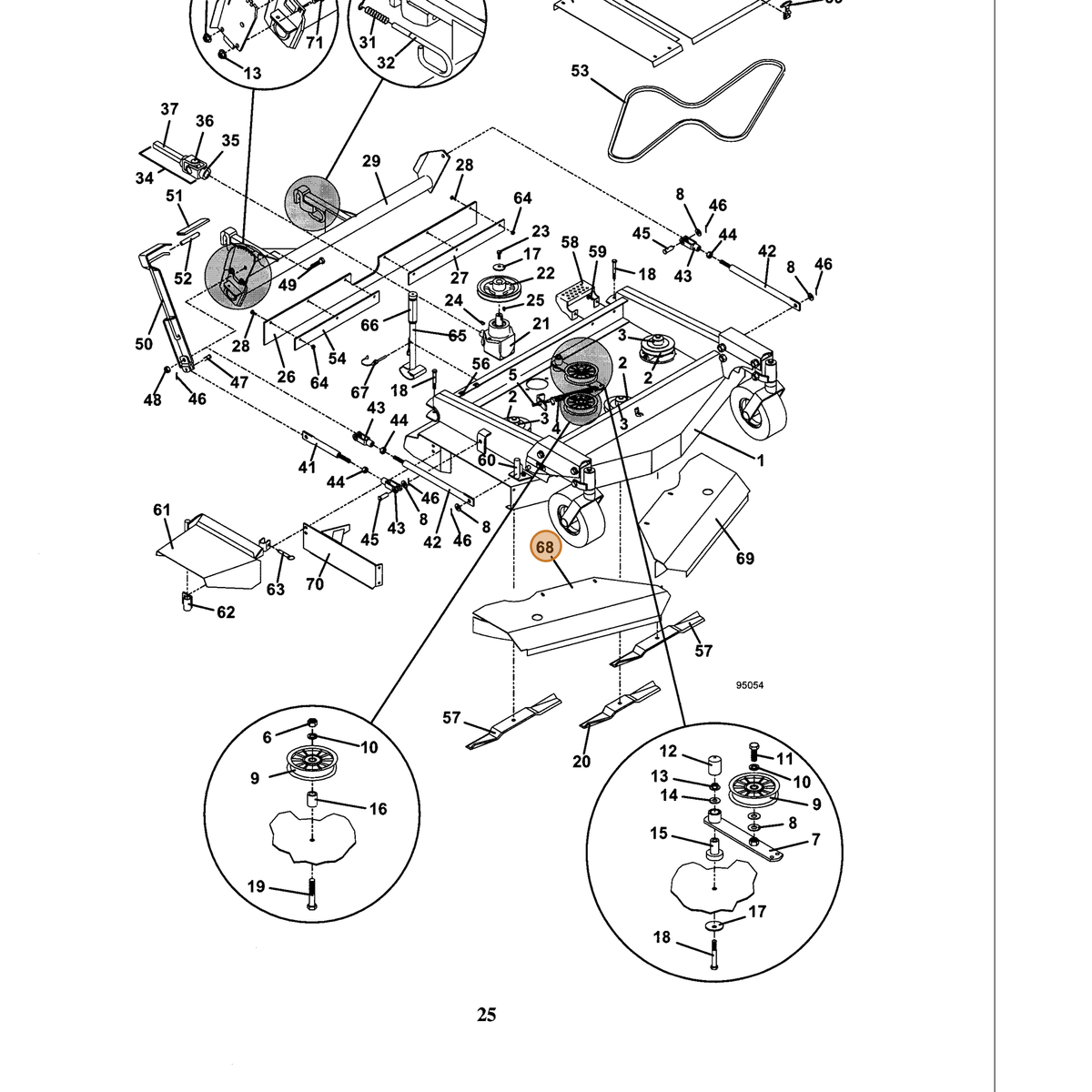 Grasshopper part 643172 — IPL diagram snippet (6x zoom, amber highlight)