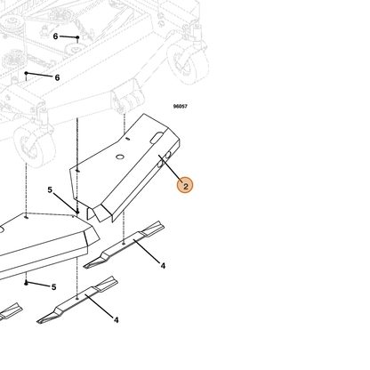 Grasshopper part 643191 — IPL diagram snippet (6x zoom, amber highlight)