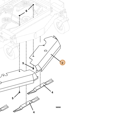 Grasshopper part 643193 — IPL diagram snippet (6x zoom, amber highlight)