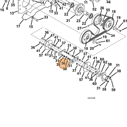 Grasshopper part 643202 — IPL diagram snippet (6x zoom, amber highlight)