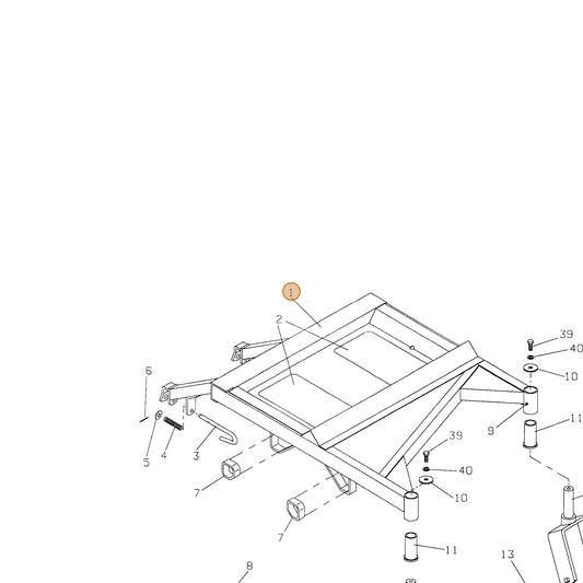 Grasshopper part 643205 — IPL diagram snippet (6x zoom, amber highlight)