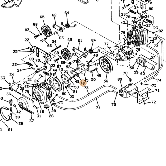Grasshopper part 643221 — IPL diagram snippet (6x zoom, amber highlight)