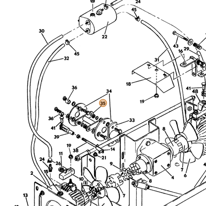 Grasshopper part 643222 — IPL diagram snippet (6x zoom, amber highlight)