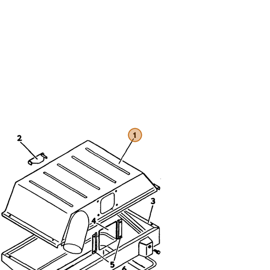 Grasshopper part 643240 — IPL diagram snippet (6x zoom, amber highlight)