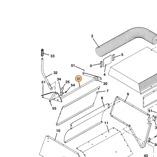 Grasshopper part 643246 — IPL diagram snippet (6x zoom, amber highlight)