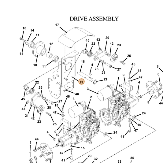 Grasshopper part 643253 — IPL diagram snippet (6x zoom, amber highlight)