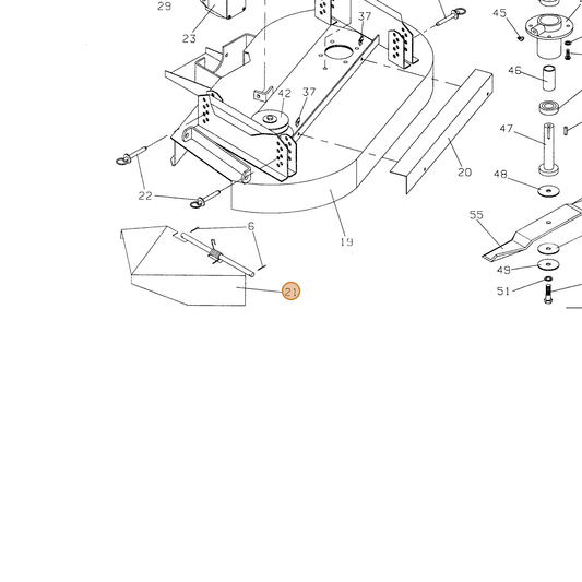 Grasshopper part 643274 — IPL diagram snippet (6x zoom, amber highlight)