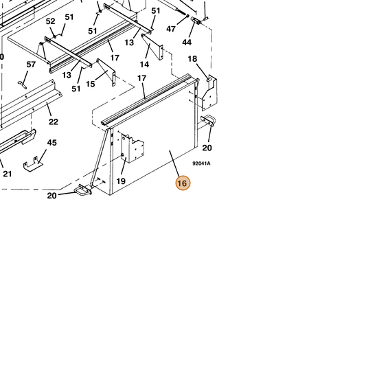 Grasshopper part 643279 — IPL diagram snippet (6x zoom, amber highlight)