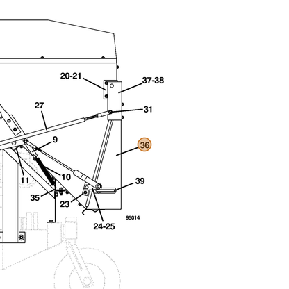 Grasshopper part 643282 — IPL diagram snippet (6x zoom, amber highlight)