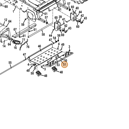 Grasshopper part 643304 — IPL diagram snippet (6x zoom, amber highlight)