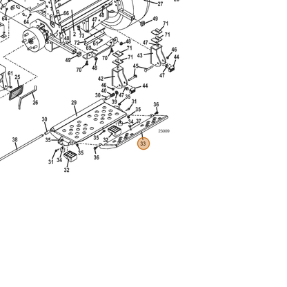 Grasshopper part 643306 — IPL diagram snippet (6x zoom, amber highlight)