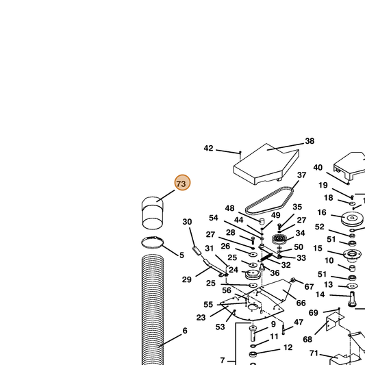 Grasshopper part 643314 — IPL diagram snippet (6x zoom, amber highlight)