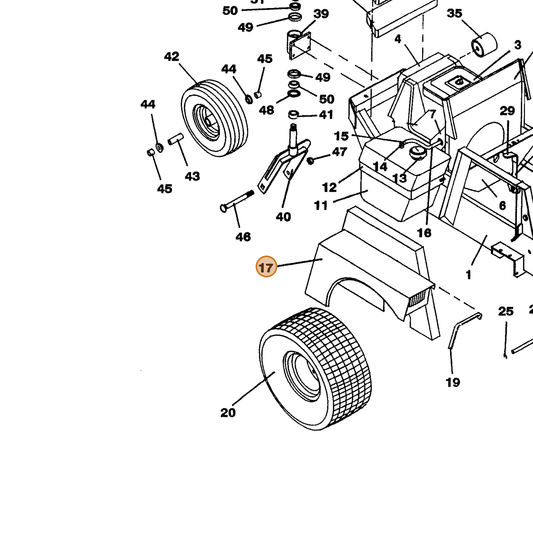 Grasshopper part 643352 — IPL diagram snippet (6x zoom, amber highlight)