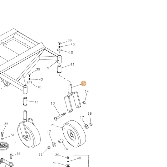 Grasshopper part 643365 — IPL diagram snippet (6x zoom, amber highlight)
