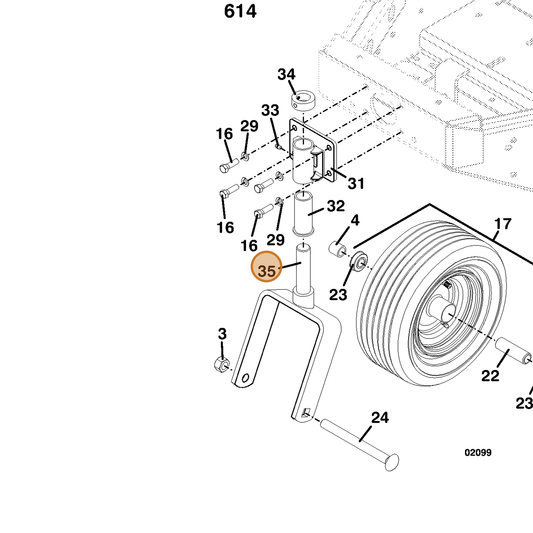Grasshopper part 643367 — IPL diagram snippet (6x zoom, amber highlight)
