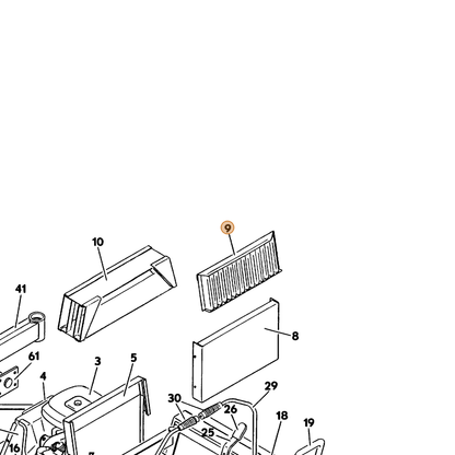 Grasshopper part 643402 — IPL diagram snippet (6x zoom, amber highlight)