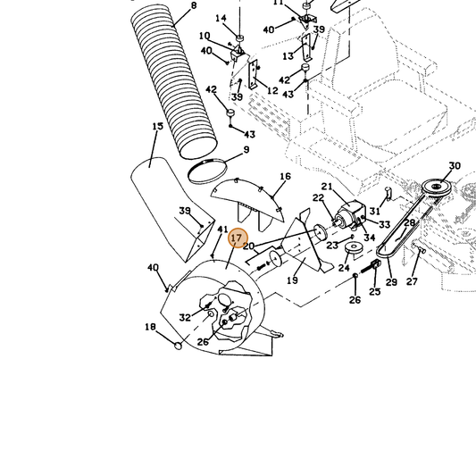 Grasshopper part 643403 — IPL diagram snippet (6x zoom, amber highlight)