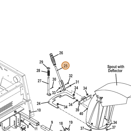 Grasshopper part 643408 — IPL diagram snippet (6x zoom, amber highlight)