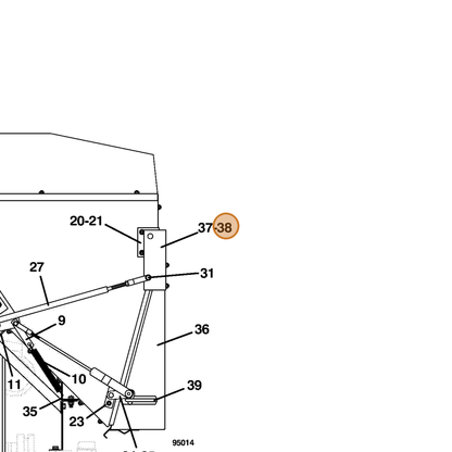 Grasshopper part 643411 — IPL diagram snippet (6x zoom, amber highlight)