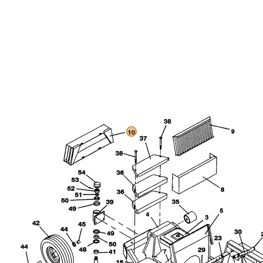 Grasshopper part 643413 — IPL diagram snippet (6x zoom, amber highlight)