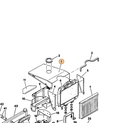 Grasshopper part 643414 — IPL diagram snippet (6x zoom, amber highlight)