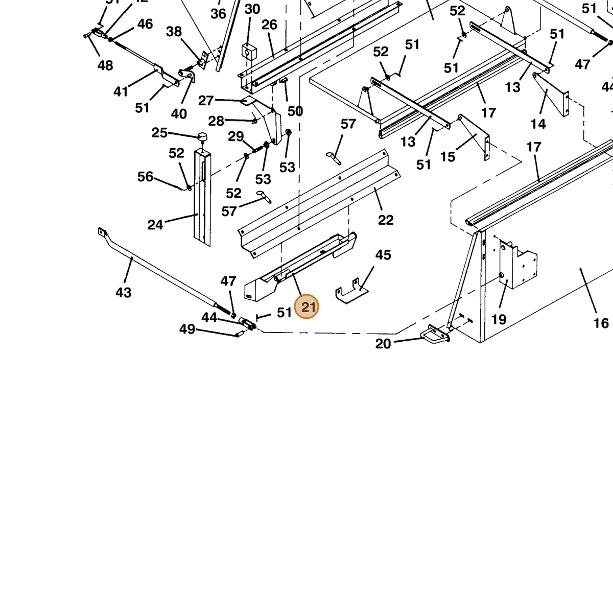 Grasshopper part 643478 — IPL diagram snippet (6x zoom, amber highlight)