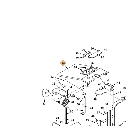 Grasshopper part 643481 — IPL diagram snippet (6x zoom, amber highlight)