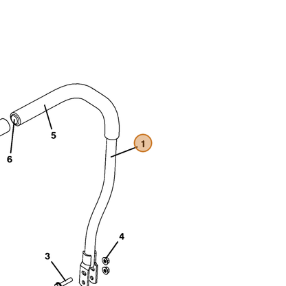 Grasshopper part 643497 — IPL diagram snippet (6x zoom, amber highlight)