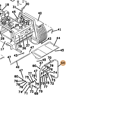 Grasshopper part 643507 — IPL diagram snippet (6x zoom, amber highlight)