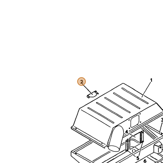 Grasshopper part 643510 — IPL diagram snippet (6x zoom, amber highlight)